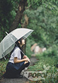 晴空下的雨